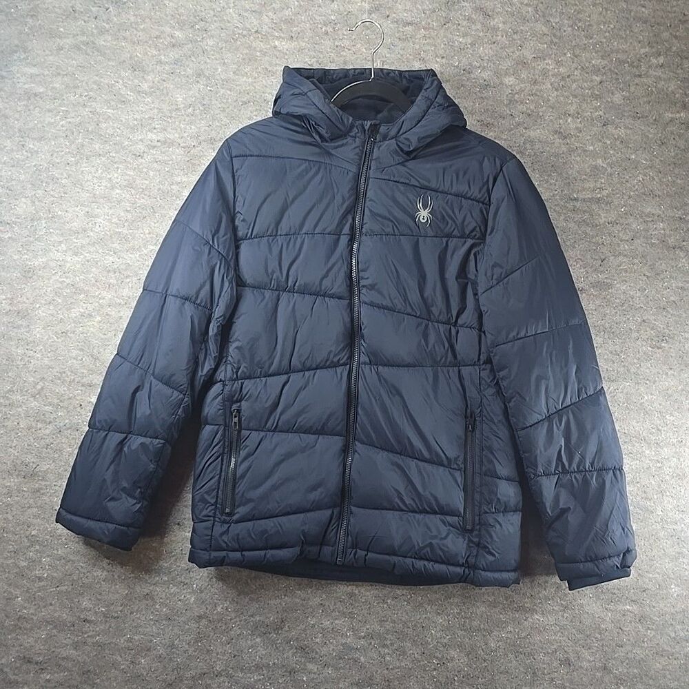 Spyder Puffer Winter Jacket Coat with Hood - Kids sz XL 18/20